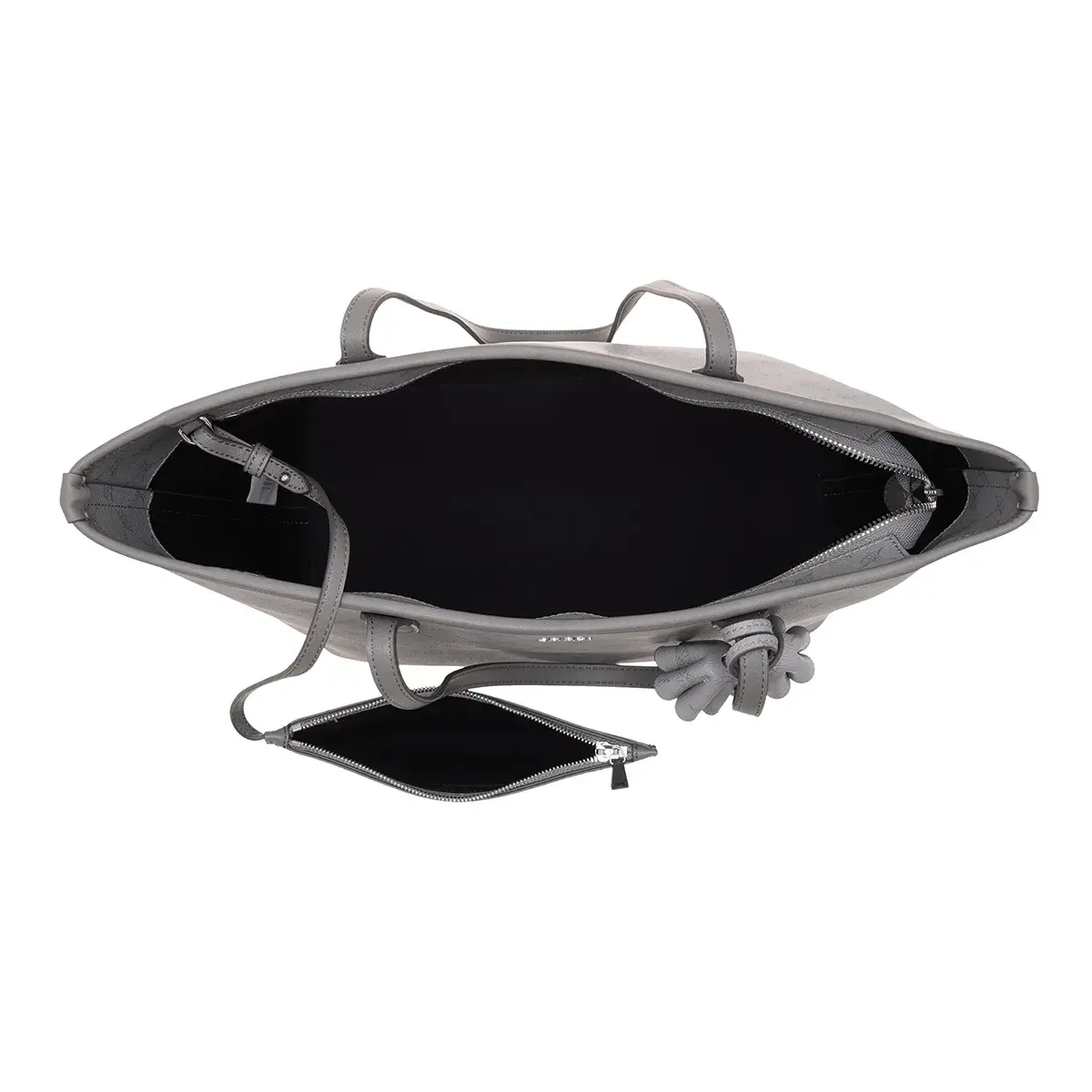Gemusterte Tragetasche mit Tasche