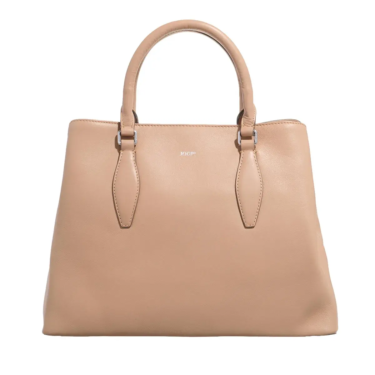 Elegante strukturierte Lederhandtasche mit Riemen