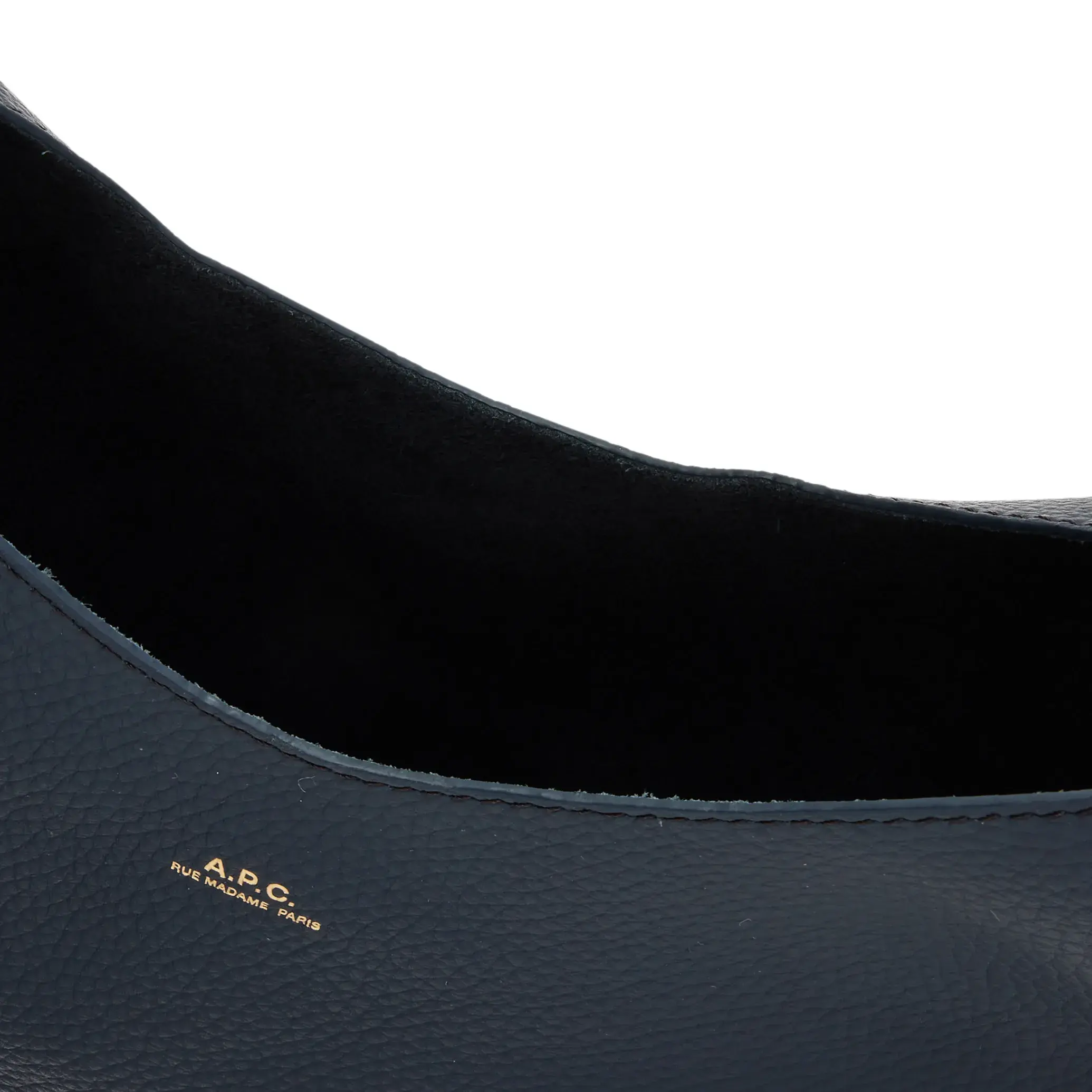Minimalistische Leder Hobo Tasche