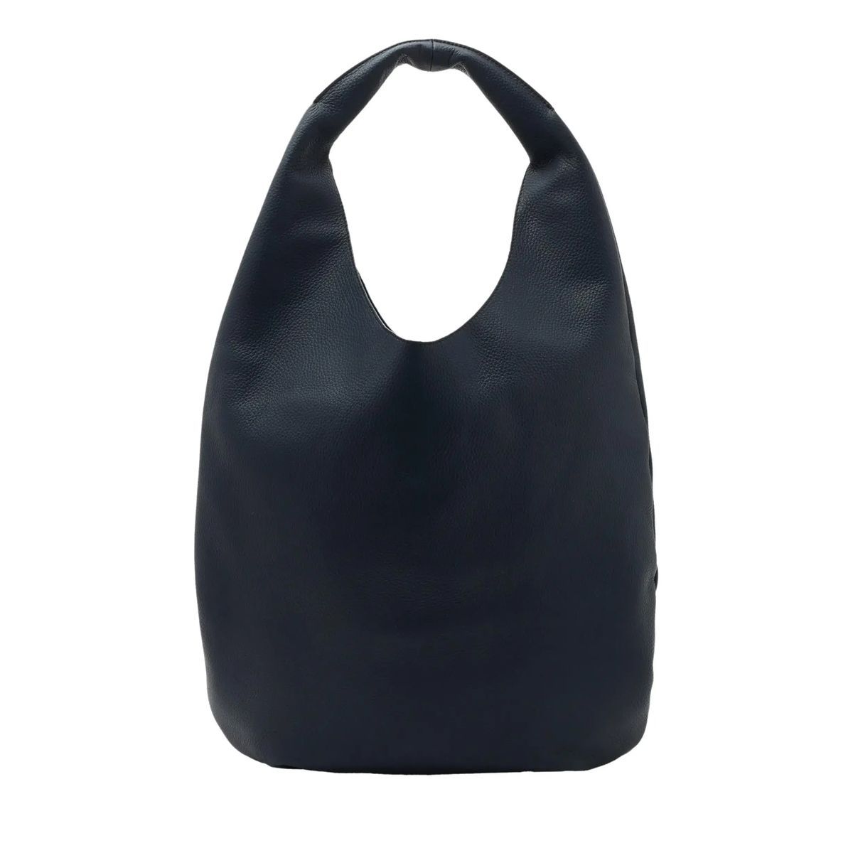 Minimalistische Leder Hobo Tasche