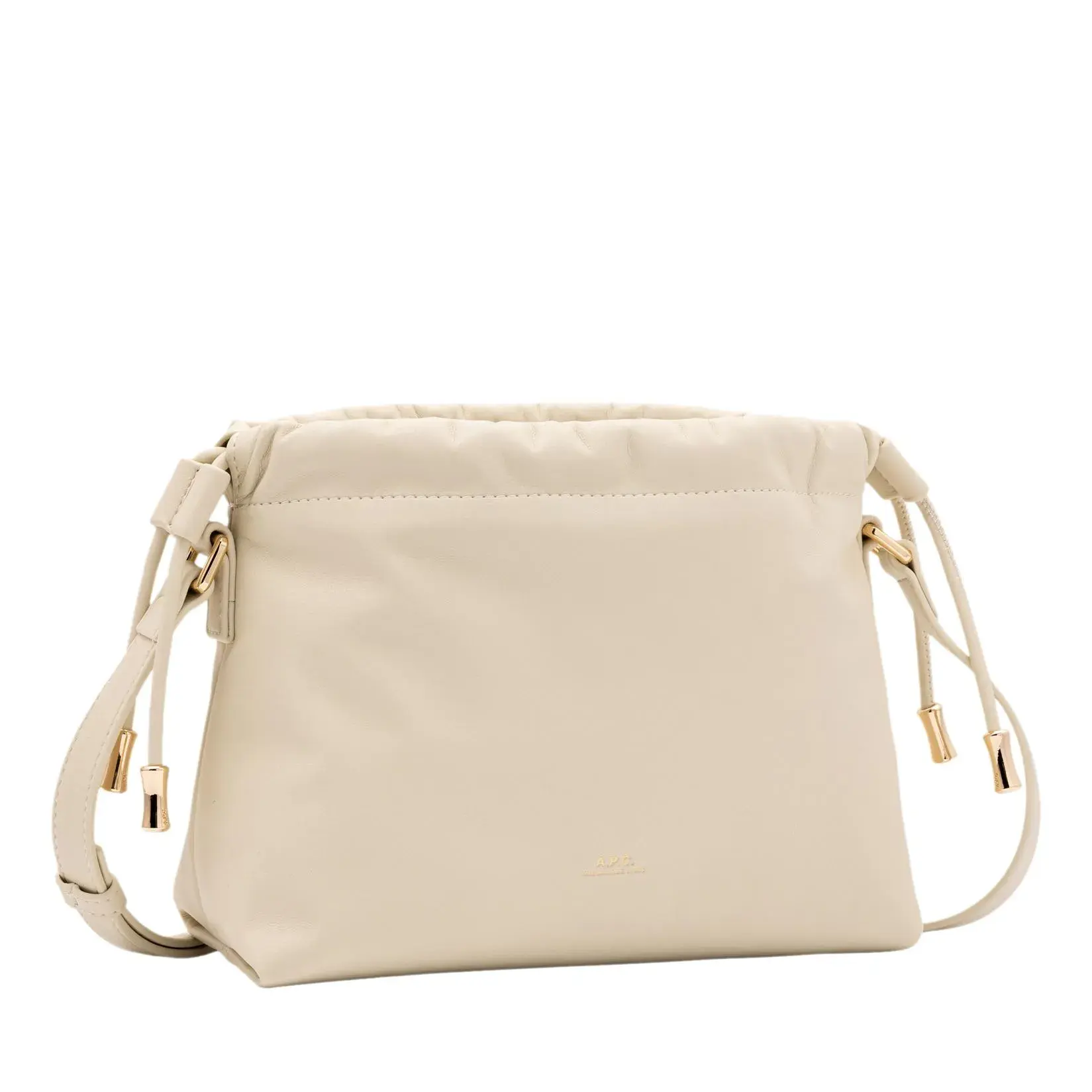 Minimalistische Leder-Beuteltasche