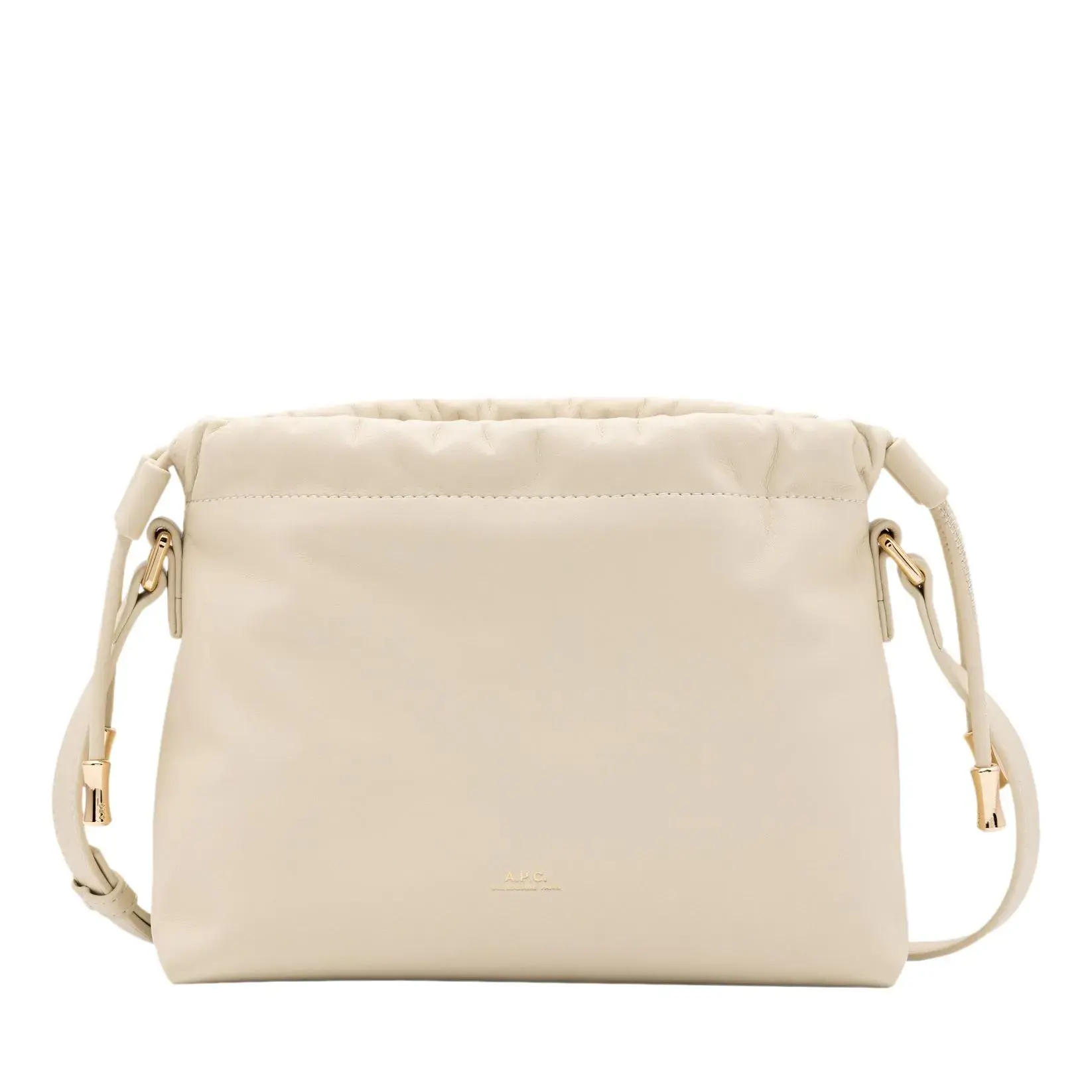 Minimalistische Leder-Beuteltasche