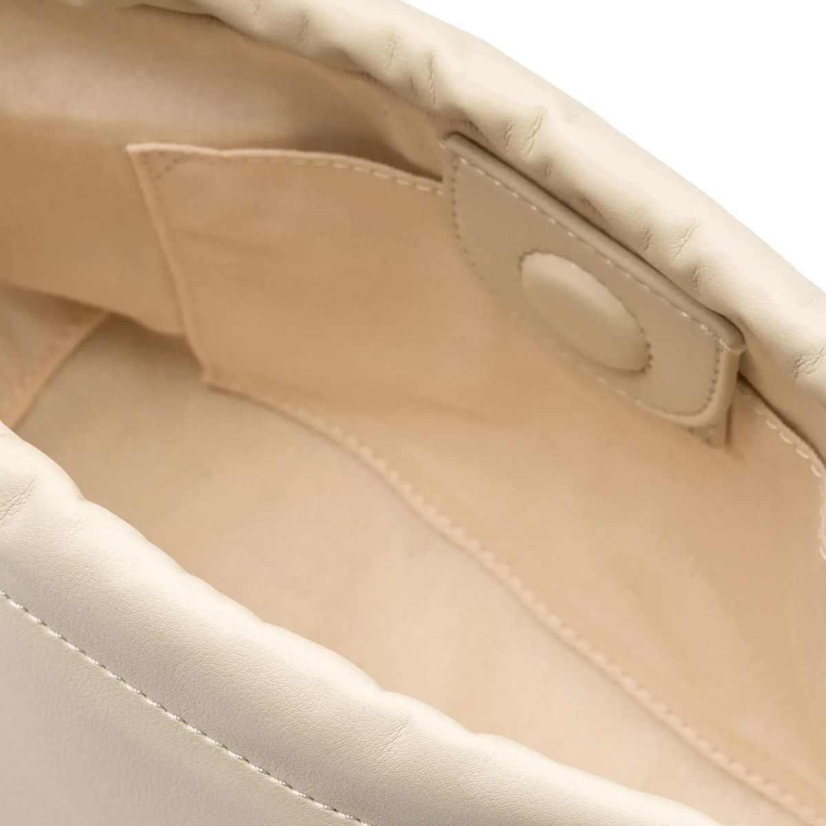 Minimalistische Leder-Beuteltasche