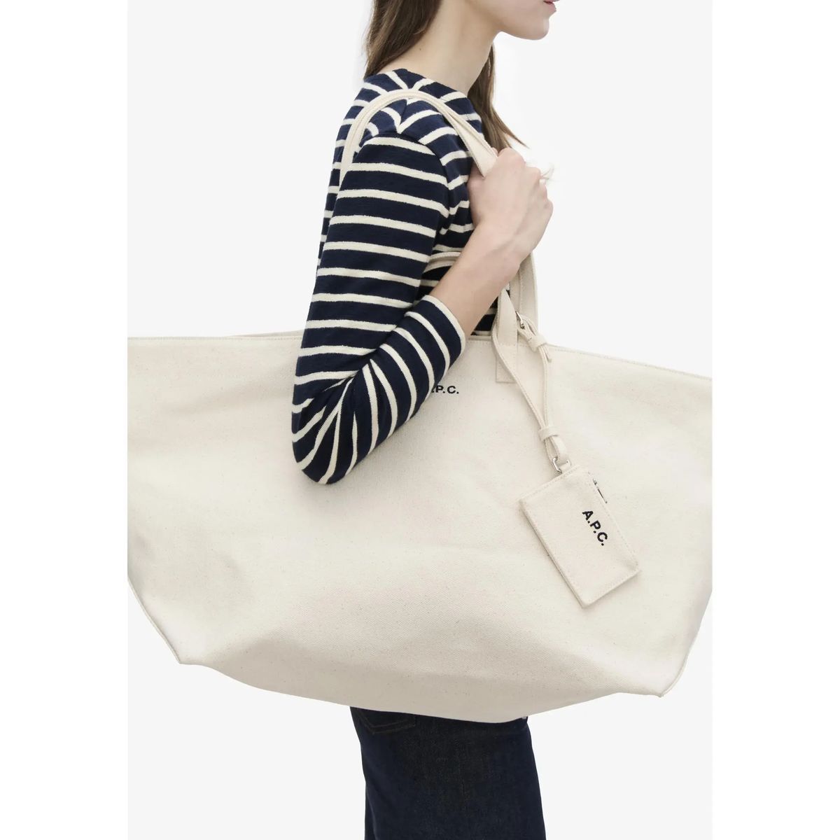 Übergroße Segeltuchtasche mit Logo