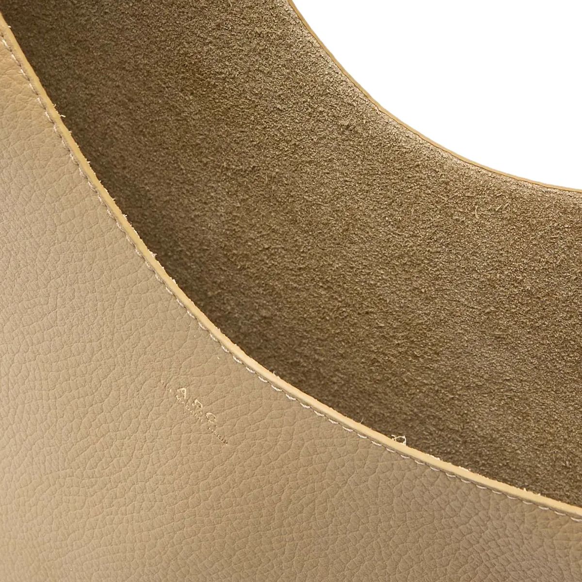 Minimalistische Hobo-Tasche aus Leder