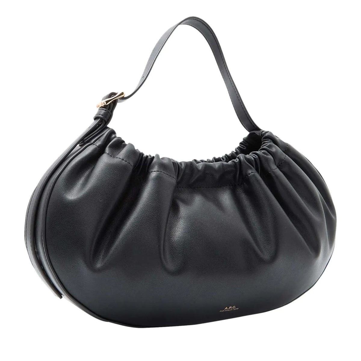 Geraffte Ledertasche