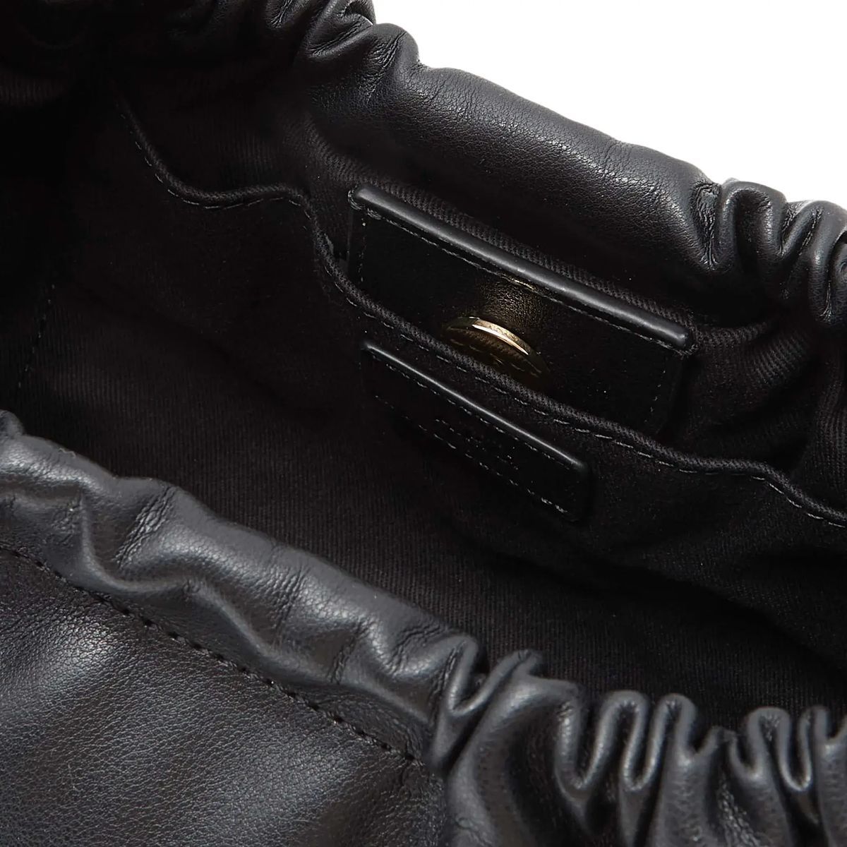 Geraffte Ledertasche