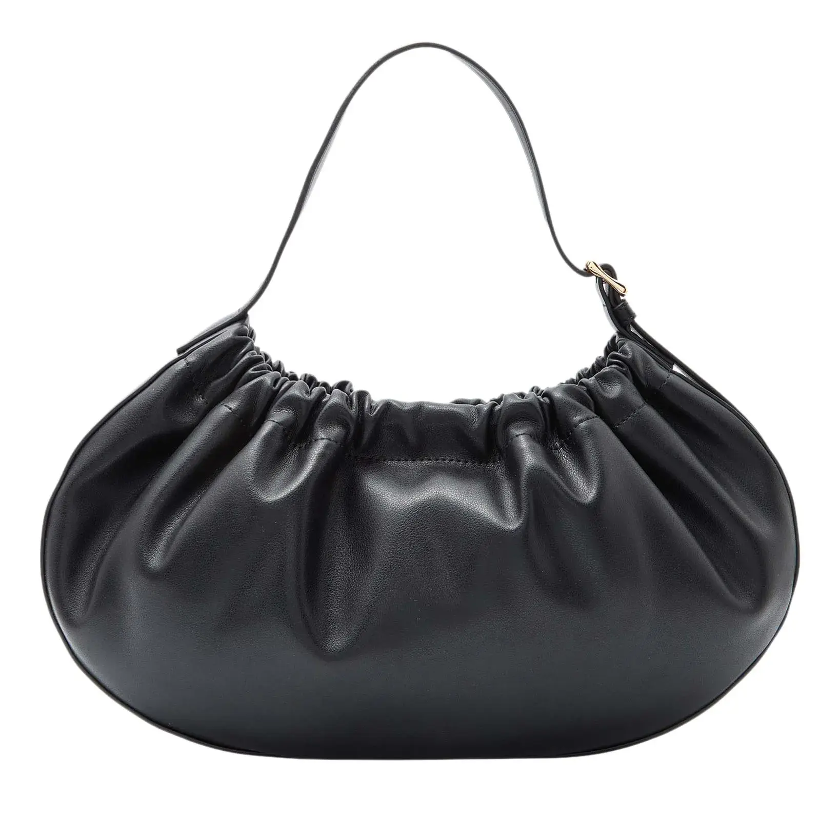 Geraffte Ledertasche