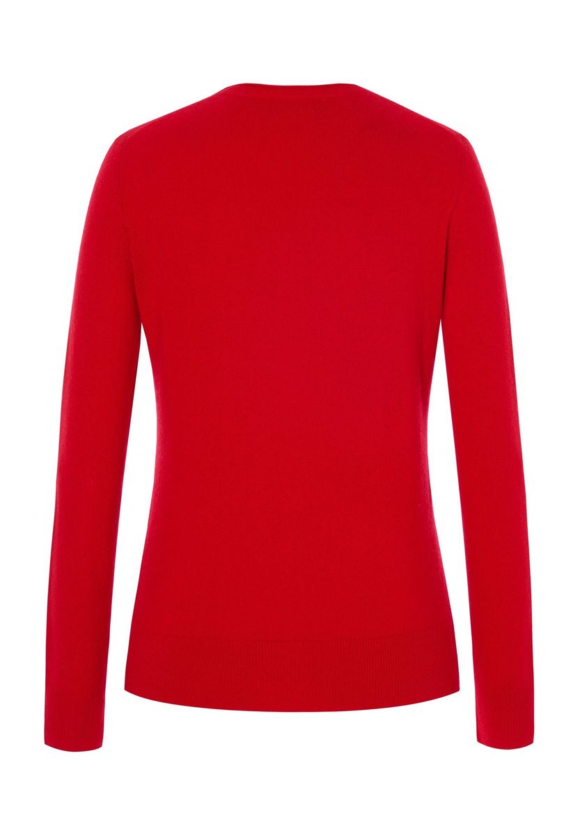 GALERIA Seide-Kaschmir Pullover "Madrid", Rundhals-Ausschnitt, für Damen, rot, 34