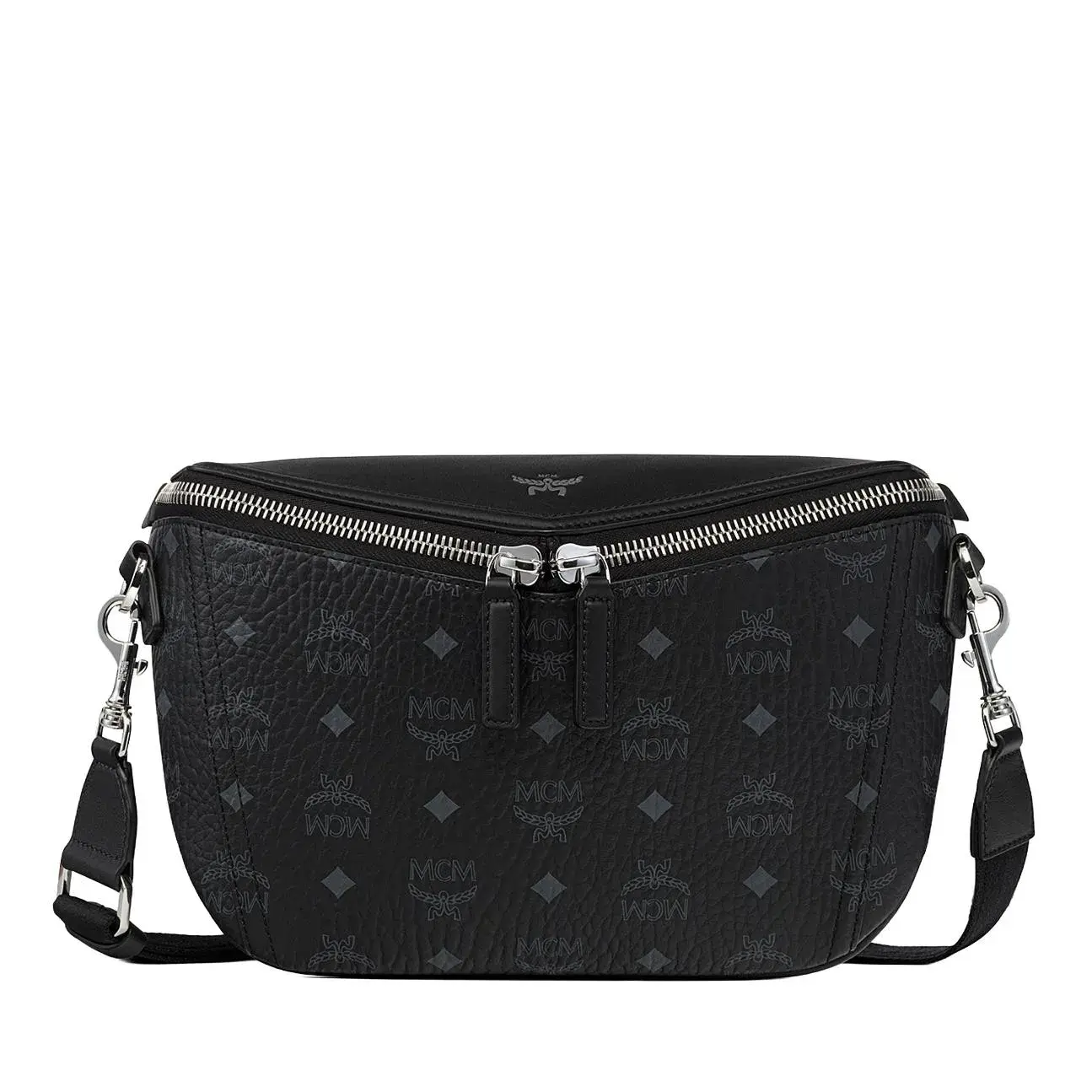 Gürteltasche aus Leder mit Muster