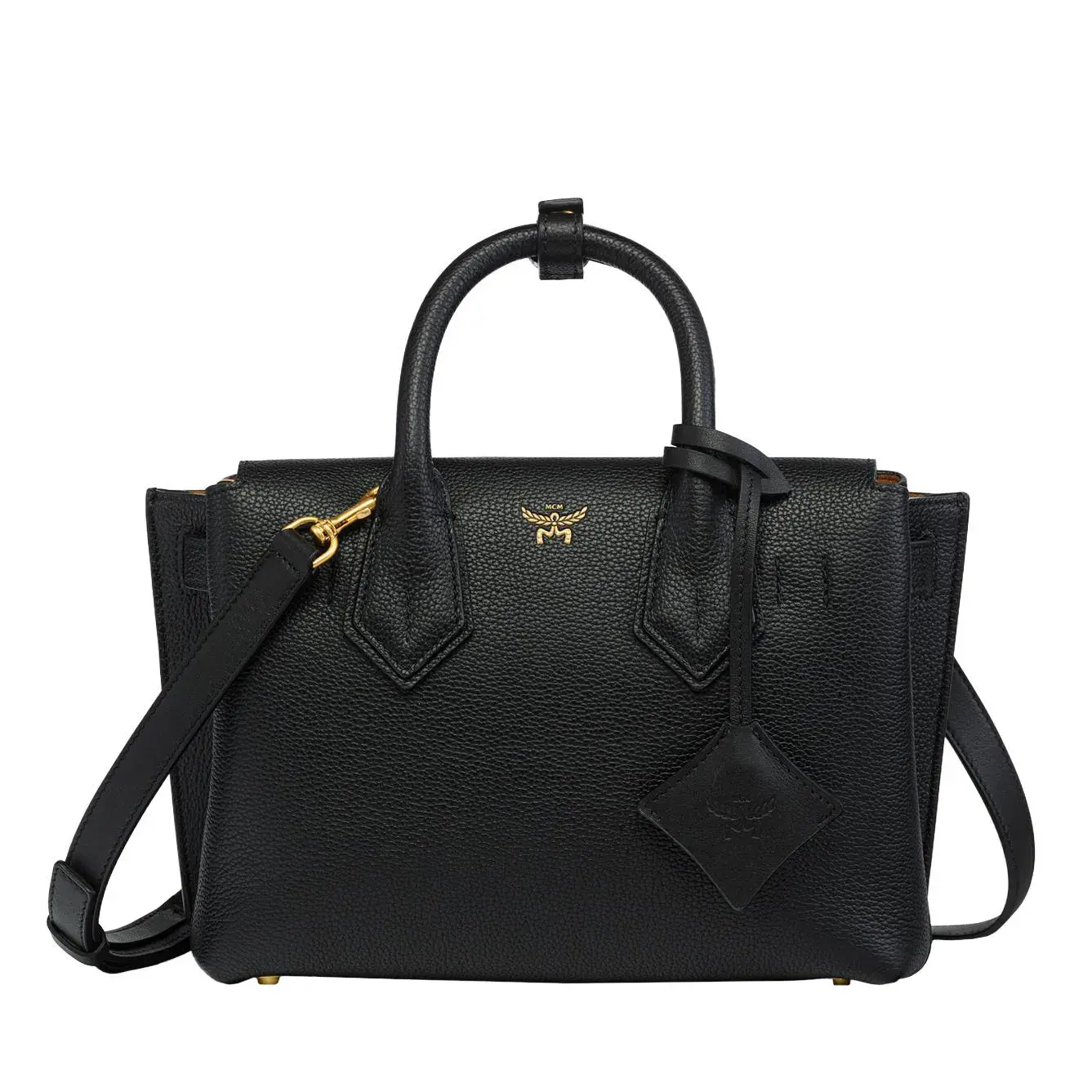 Elegante strukturierte Leder Handtasche