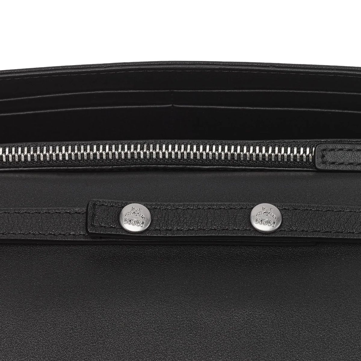 Geprägtes Leder Portemonnaie mit Kette
