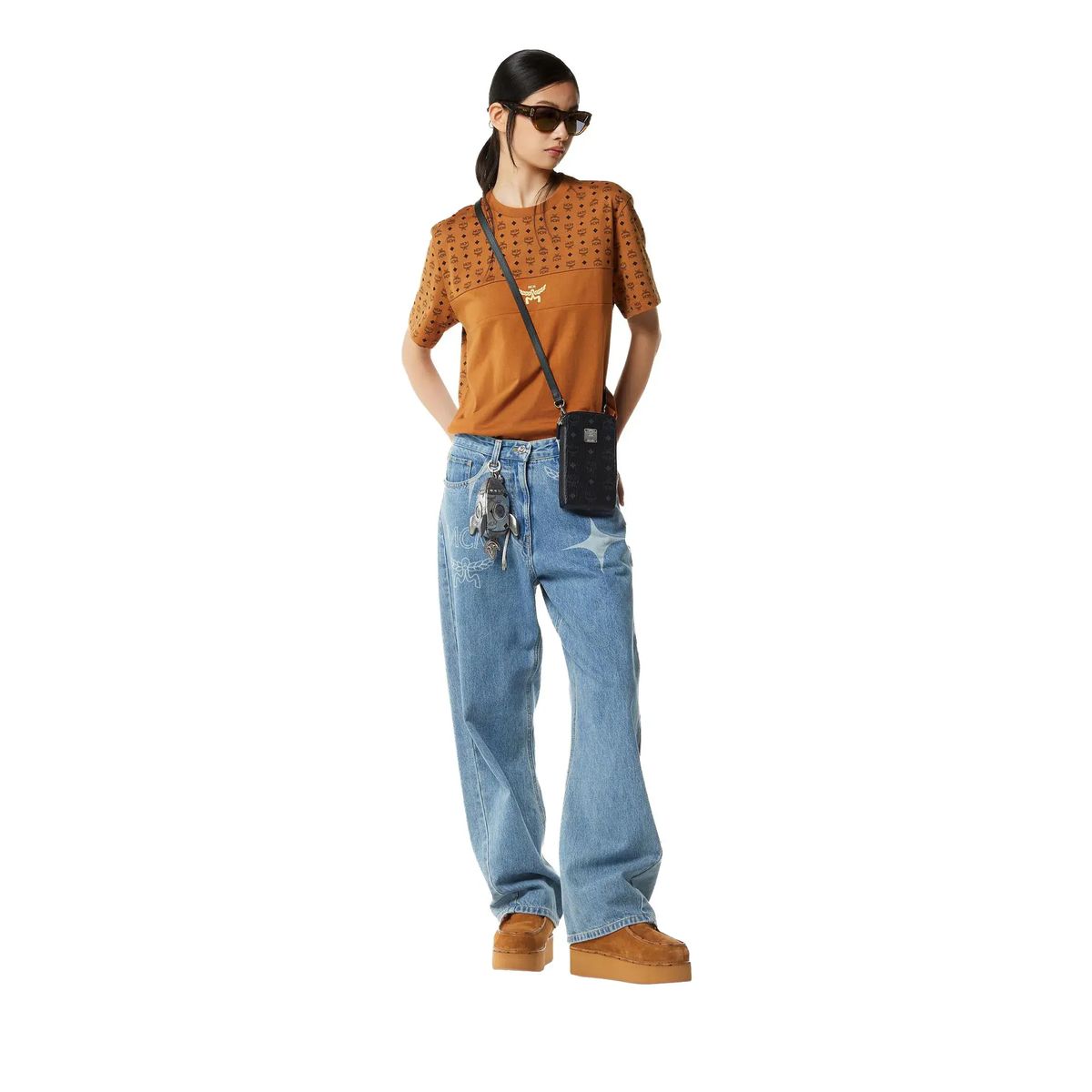 Visetos Crossbody Handy-Tasche mit Umhängeband