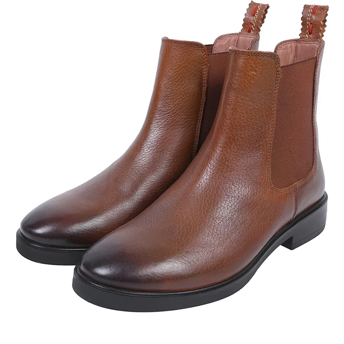 Elegante Chelsea-Stiefeletten aus Leder