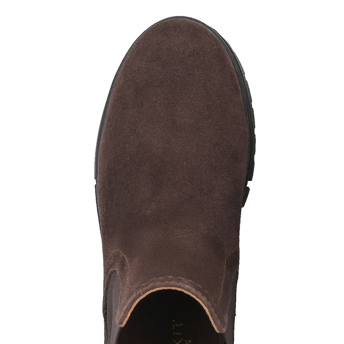 Braune Chelsea-Stiefeletten aus Wildleder