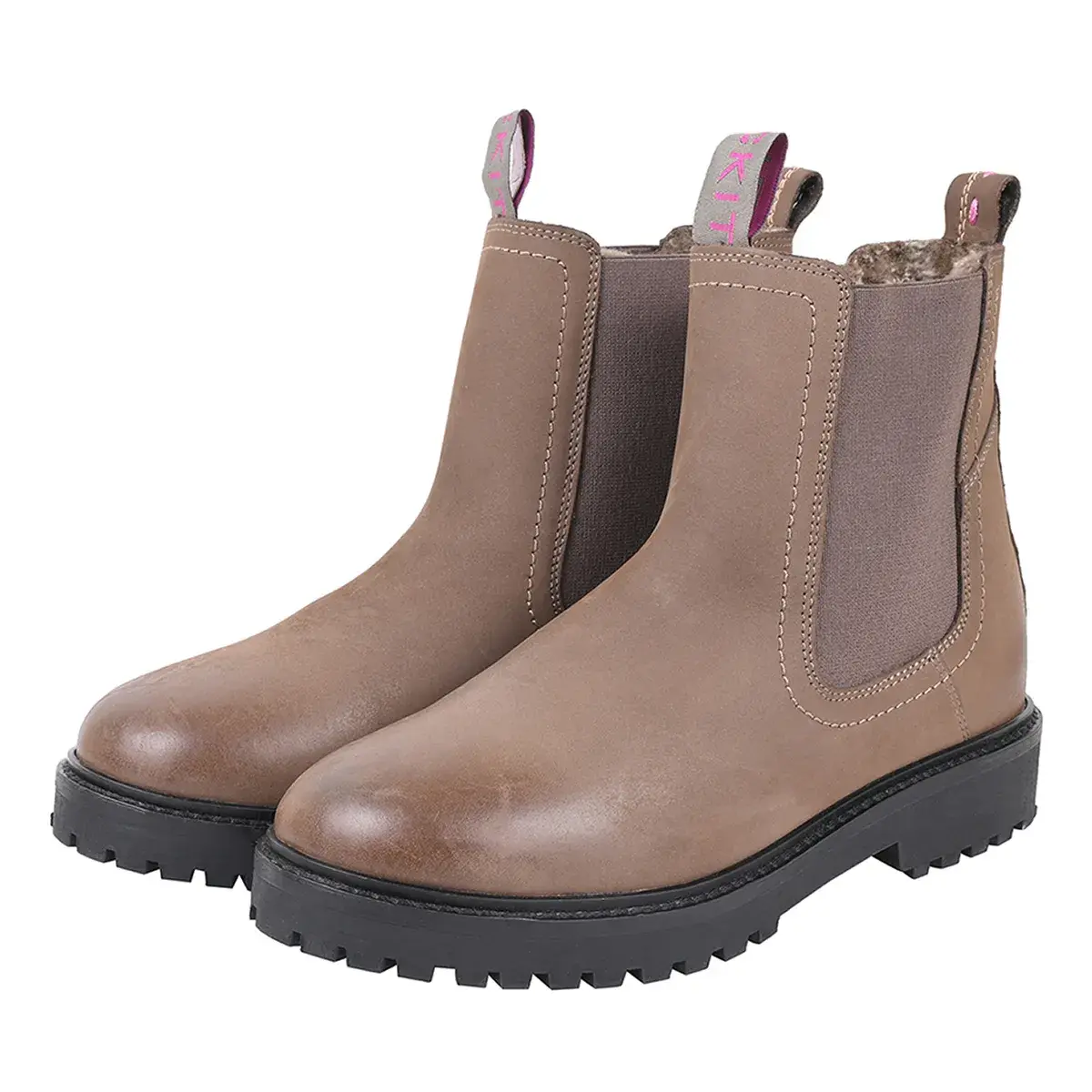 Damen Chelsea Lederstiefeletten