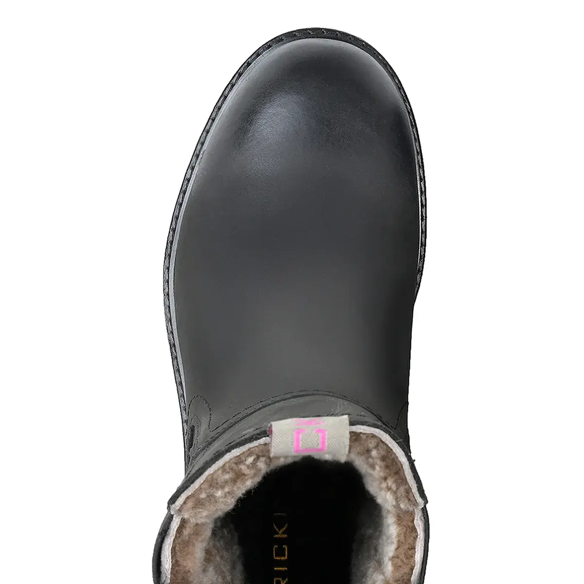 Schwarze Chelsea Lederstiefeletten