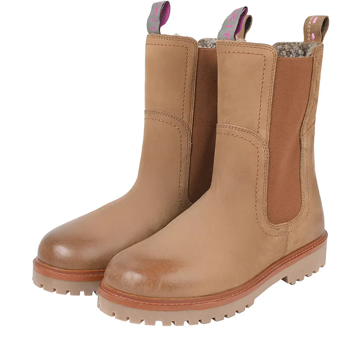 Leder Chelsea Stiefeletten für Damen