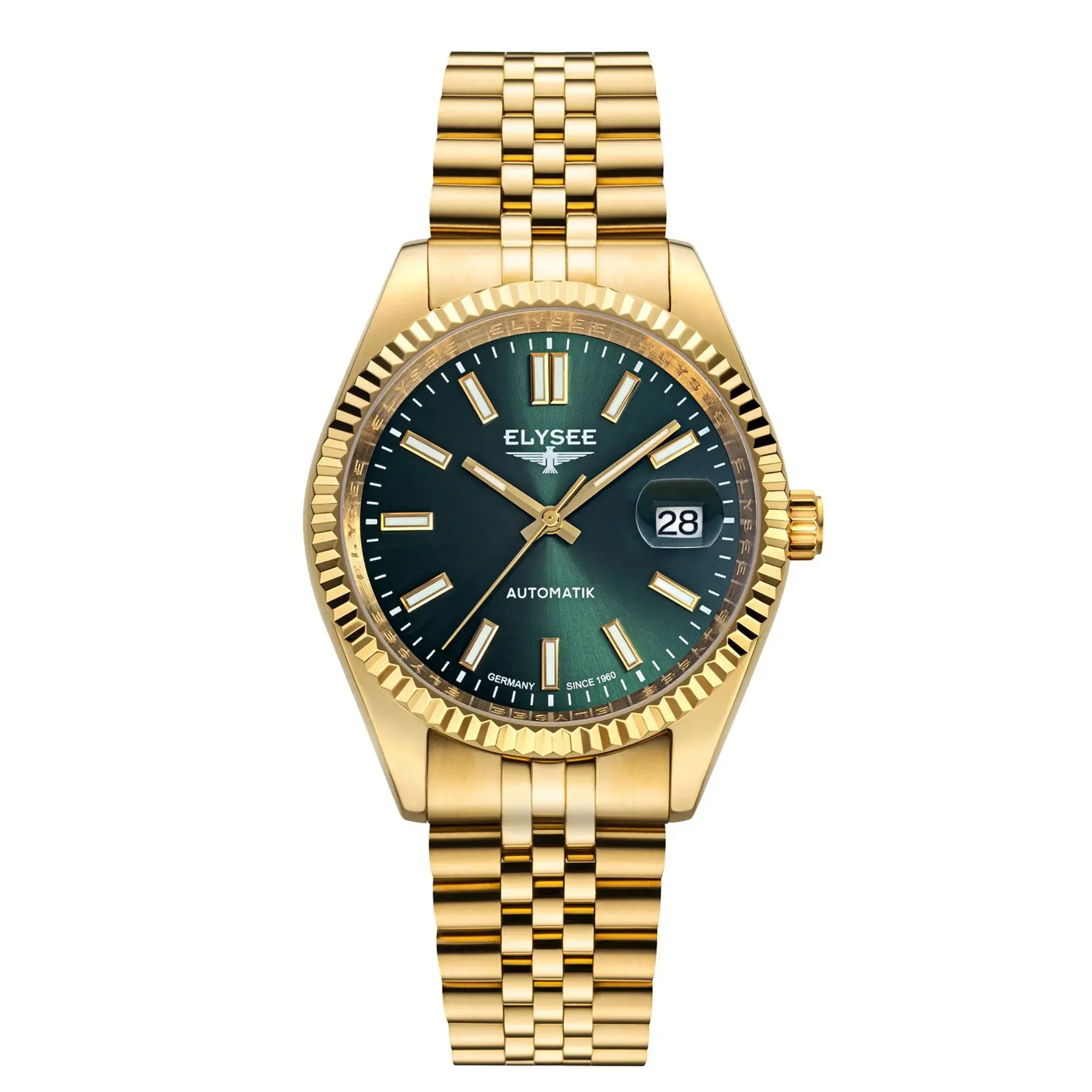Elegante goldene Automatikuhr