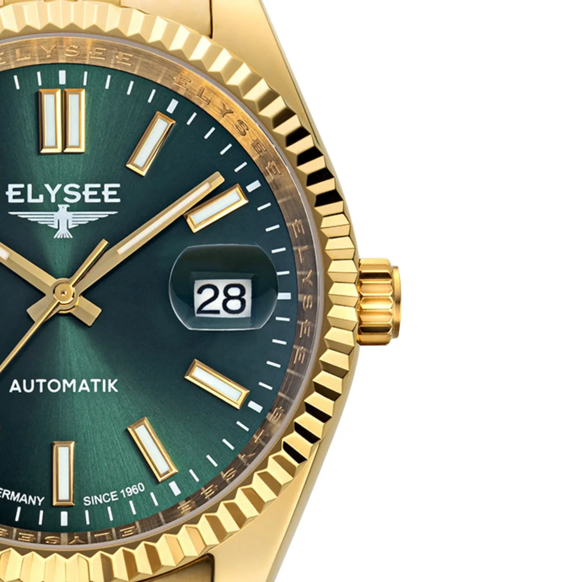 Elegante goldene Automatikuhr