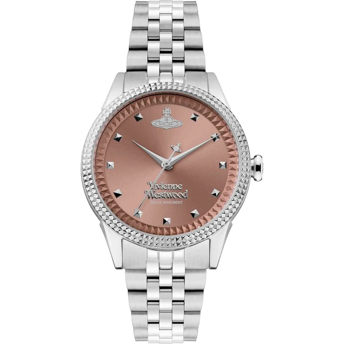 Silberne Edelstahl Damen Armbanduhr
