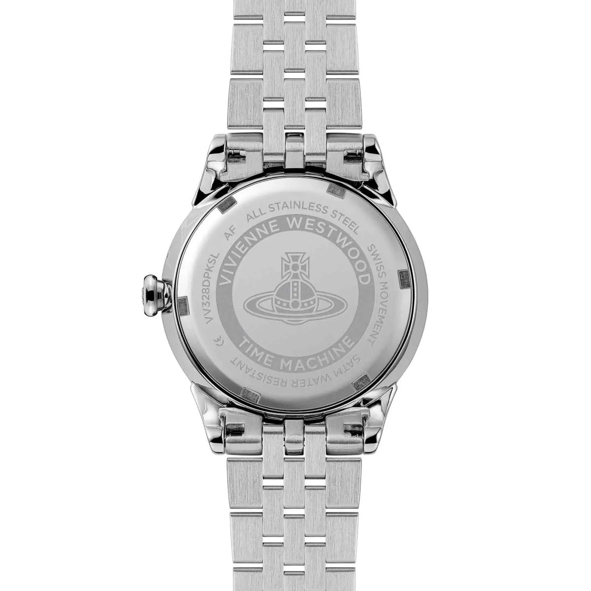 Silberne Edelstahl Damen Armbanduhr