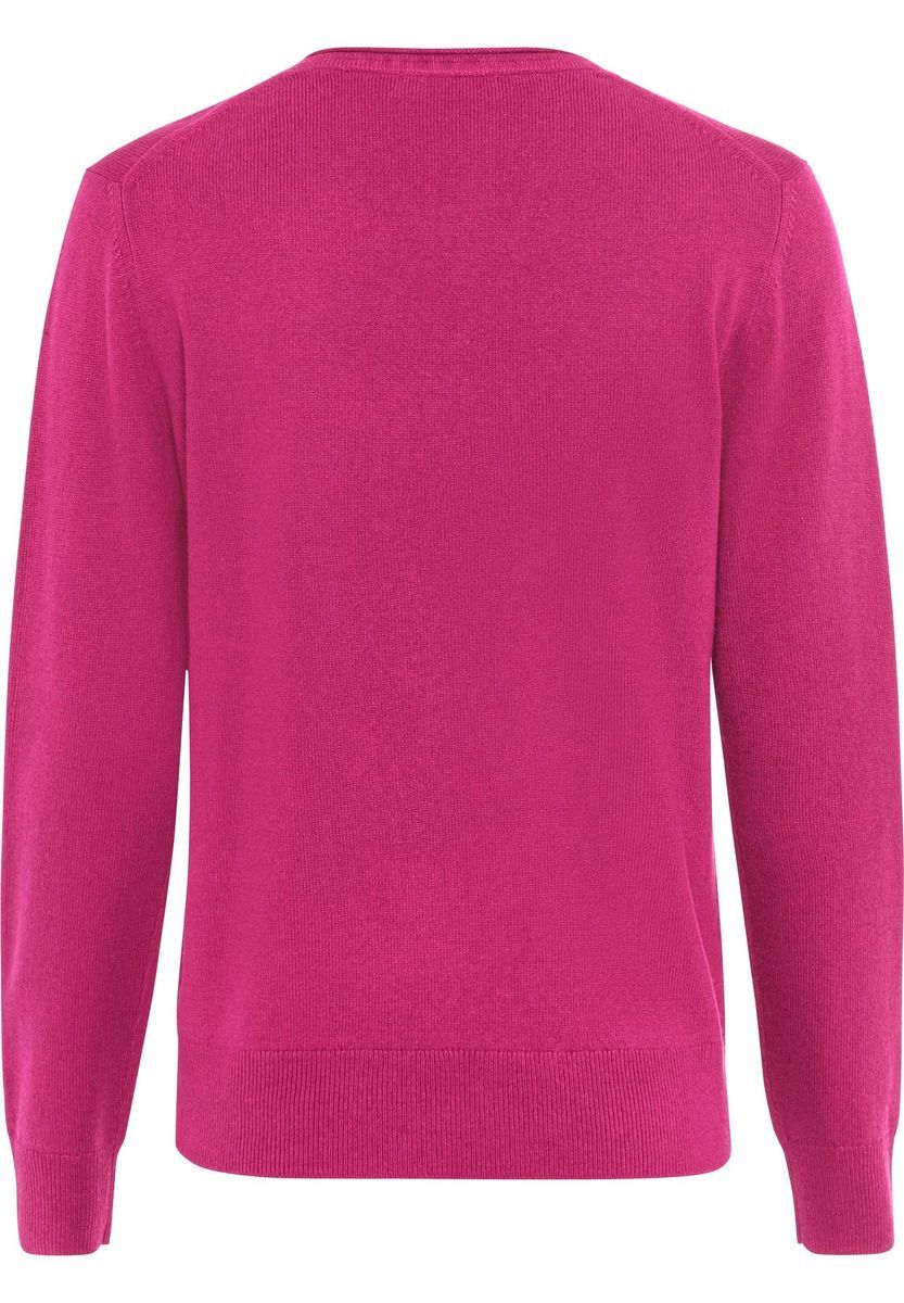 GALERIA Seide-Kaschmir Pullover "Monaco", V-Ausschnitt, für Damen, pink, 36