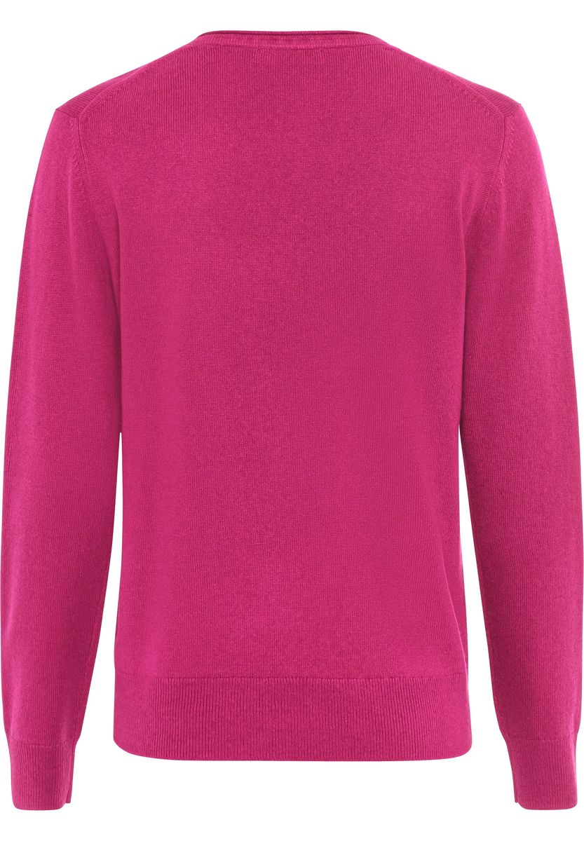 GALERIA Seide-Kaschmir Pullover "Monaco", V-Ausschnitt, für Damen, pink, 36