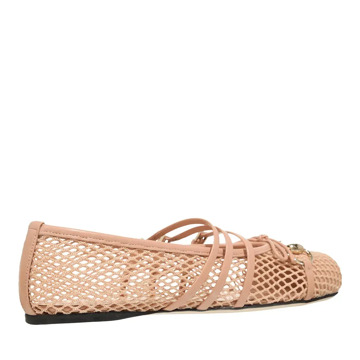 Mesh Ballerina Schuhe mit Riemen