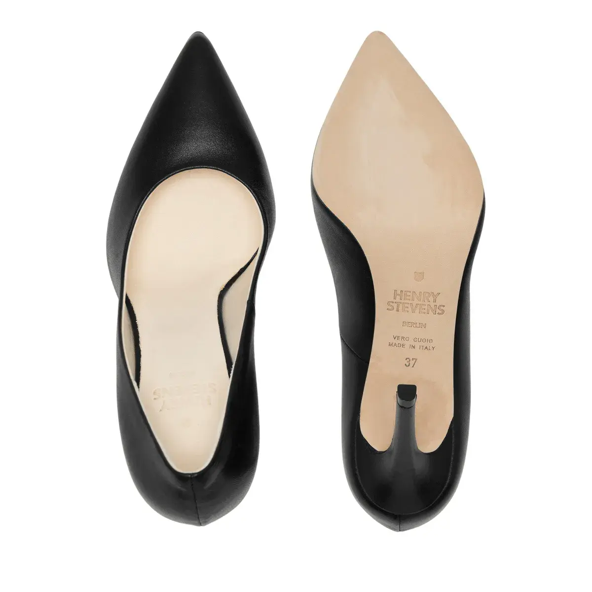 Klassische Spitzleder Pumps
