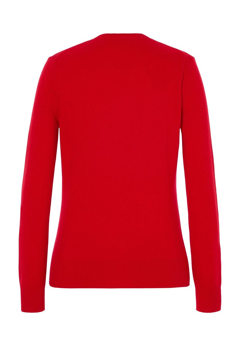 GALERIA Seide-Kaschmir Pullover "Monaco", V-Ausschnitt, für Damen, rot, 34