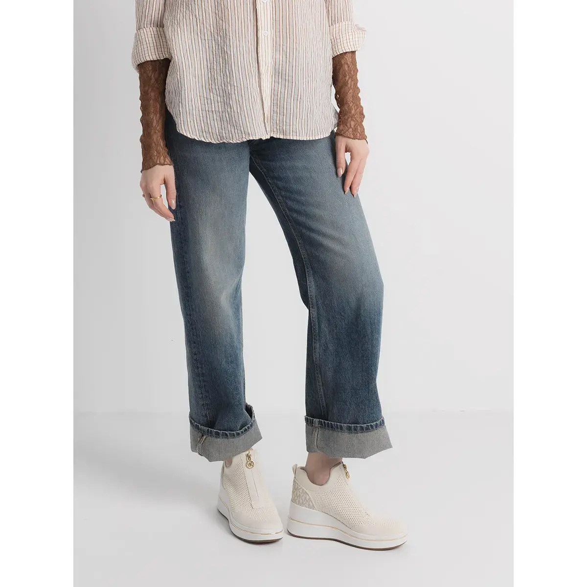 Emmy Keilabsatz Slip-On Sneaker mit Reißverschluss