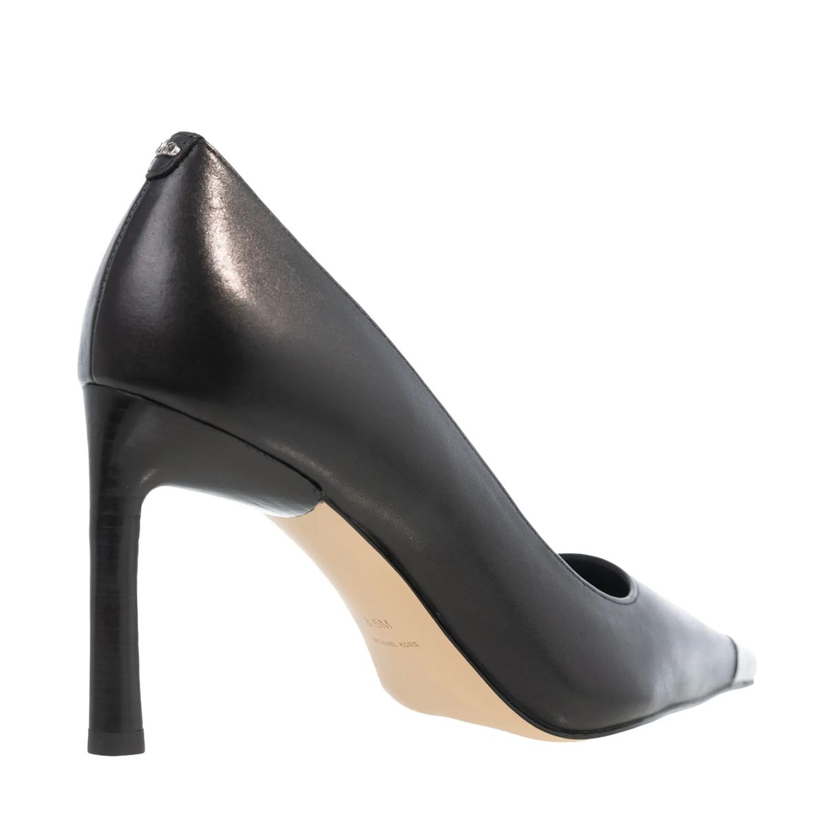 Spitzlederpumps mit Kappe