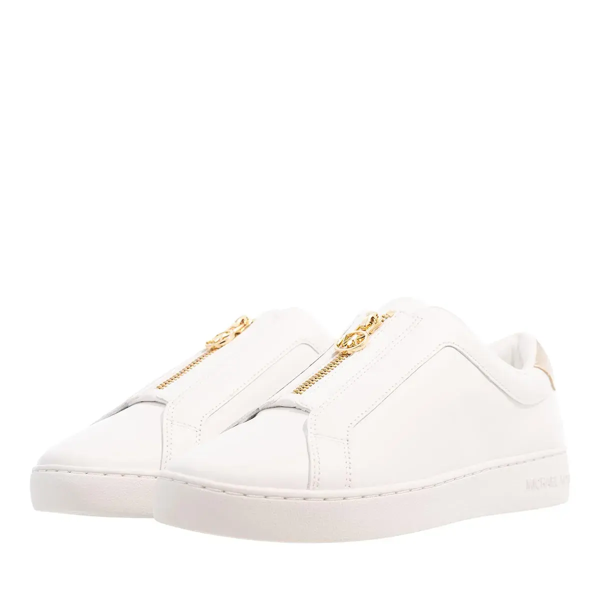 Leder Slip-On Sneaker mit Reißverschlussdetail