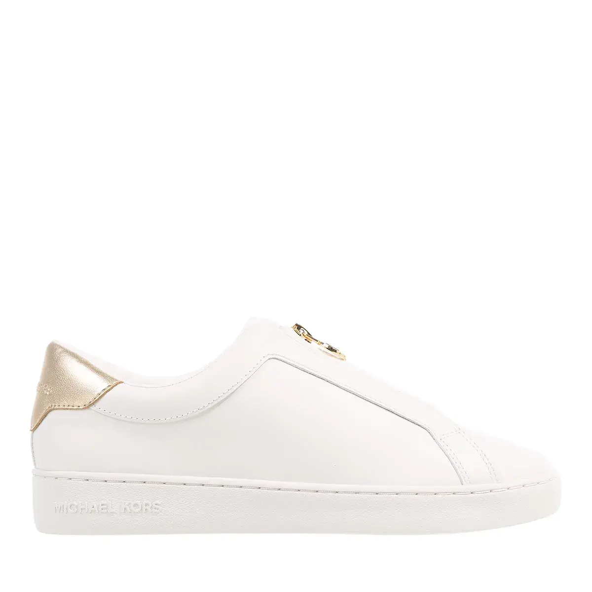 Leder Slip-On Sneaker mit Reißverschlussdetail