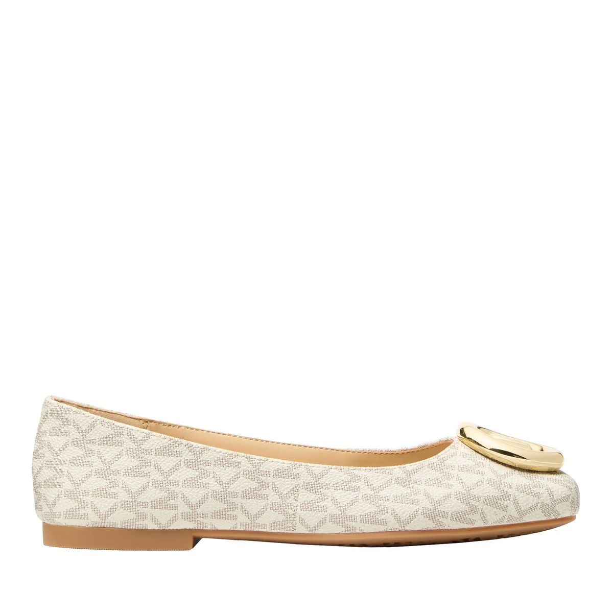 Elegante Ballerinas mit Monogramm-Print