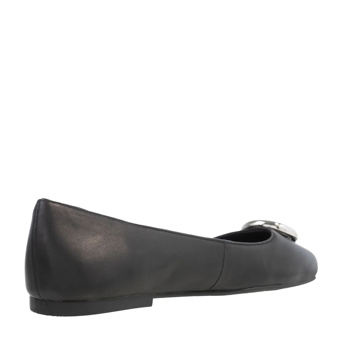 Klassische Leder-Ballerinas mit Logo