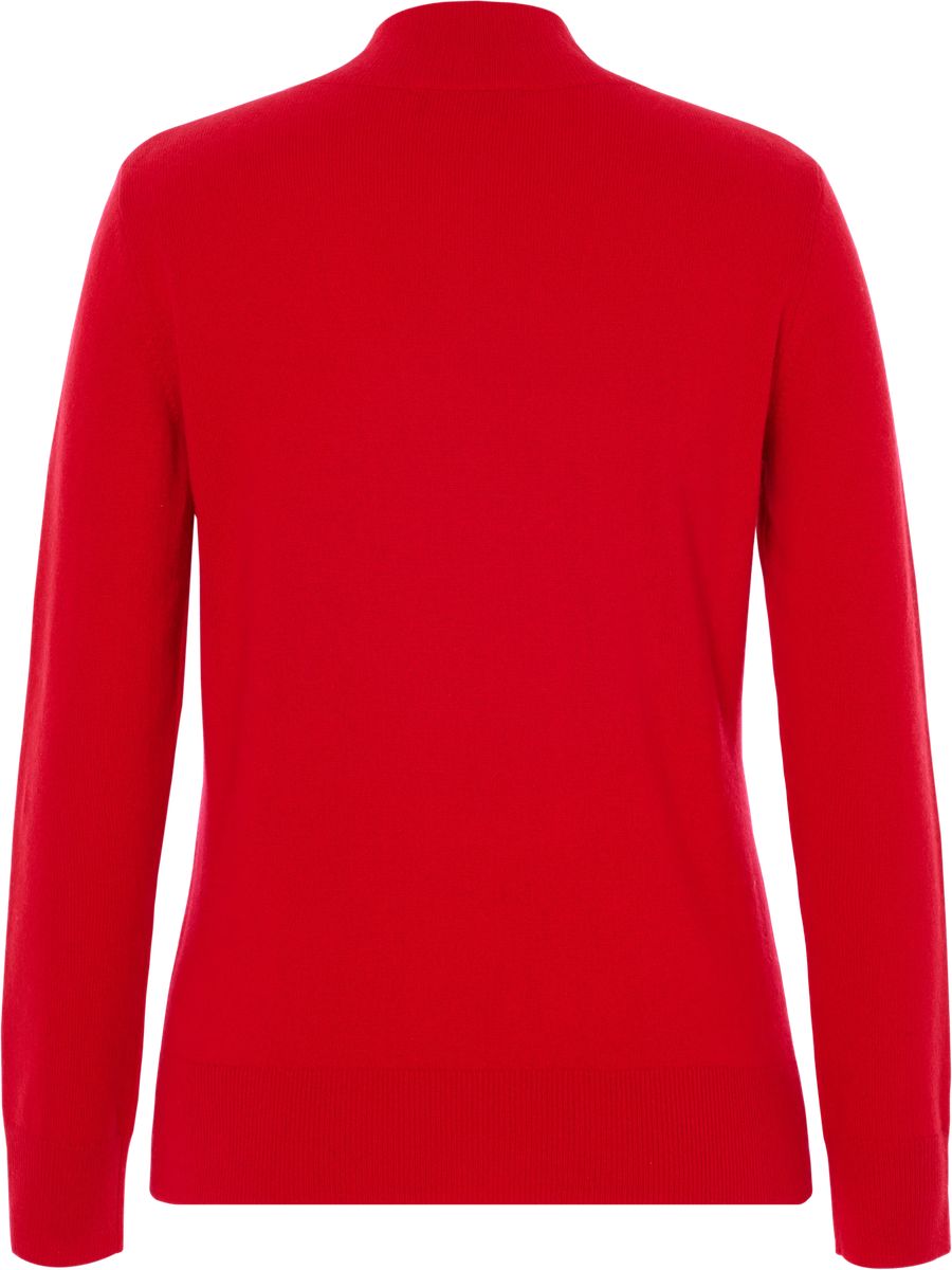 Seide-Kaschmir-Pullover mit Stehkragen