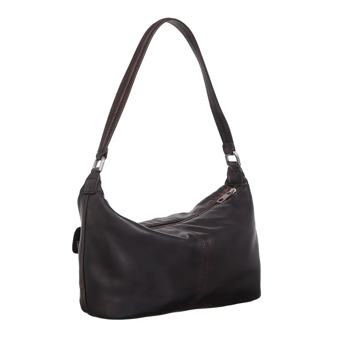 Klassische Leder Hobo Schultertasche