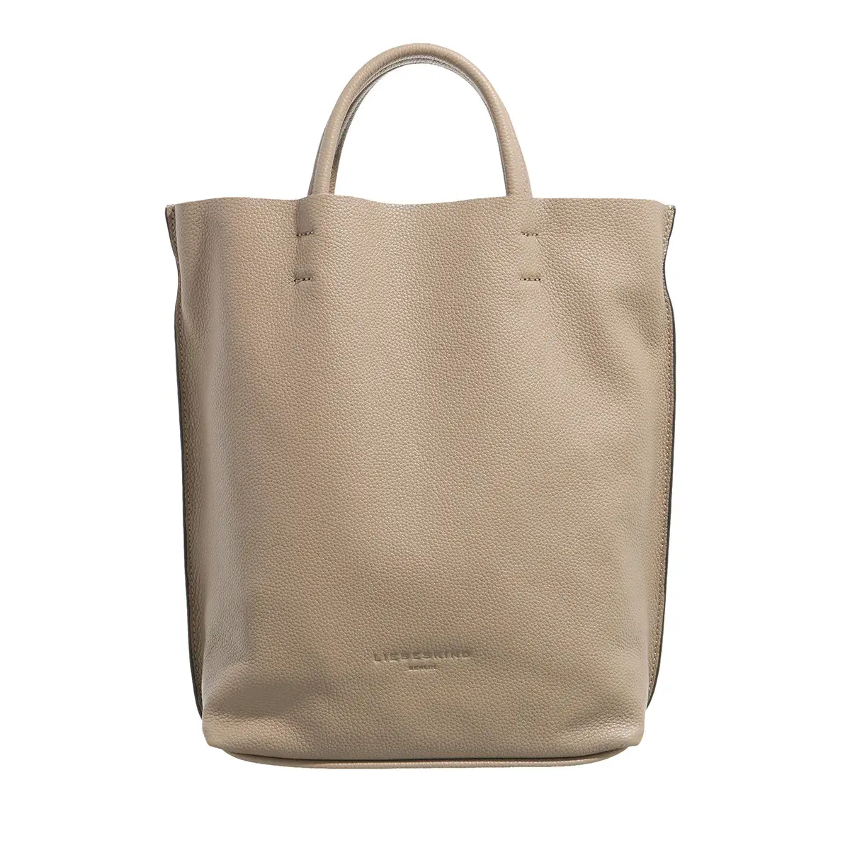 Kleiner Shopper aus genarbtem Leder