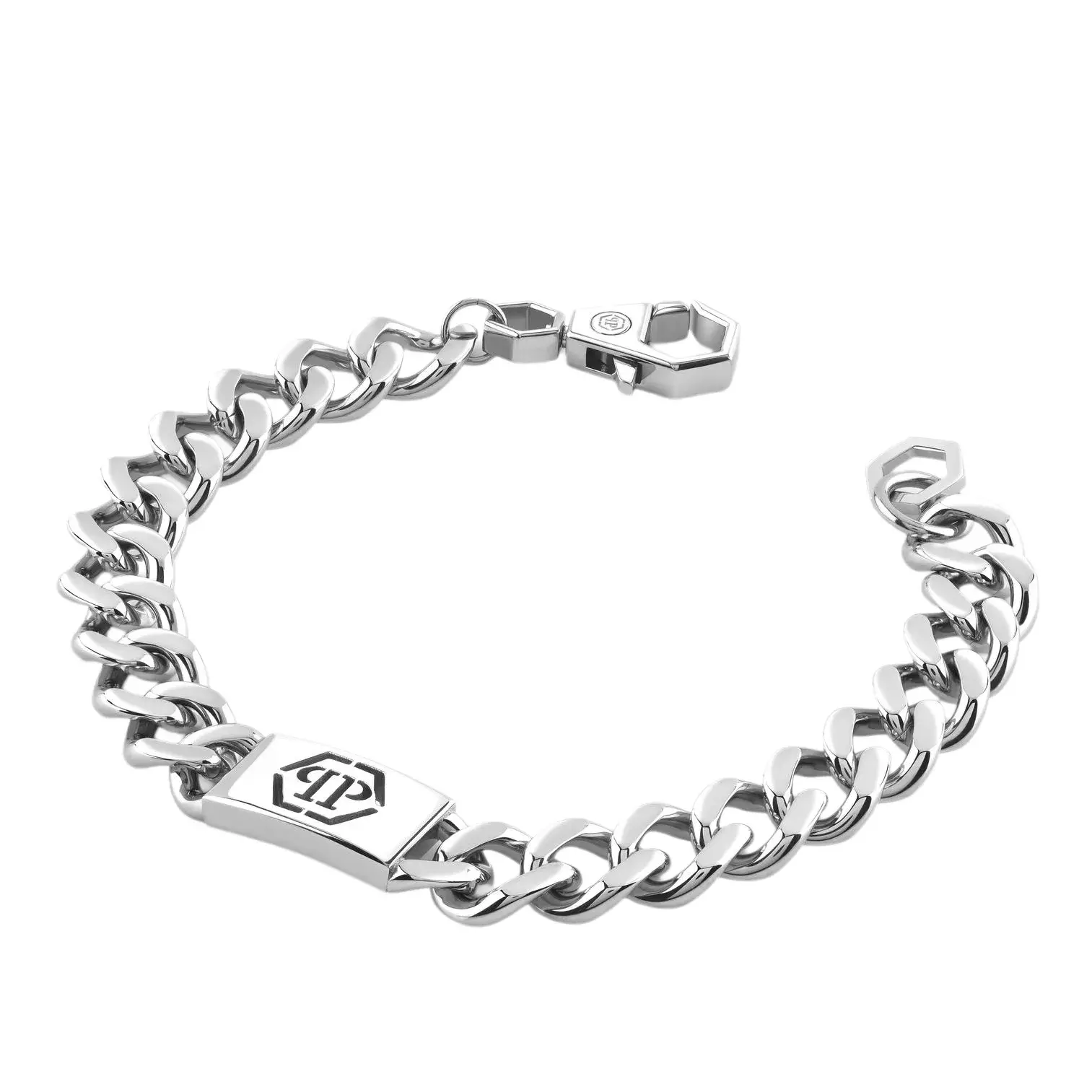 Silberfarbenes Gliederarmband