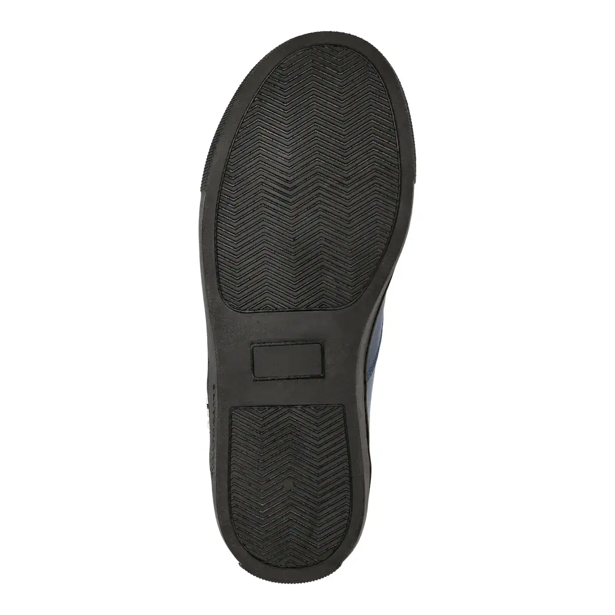 Blaue Leder-Sneakers