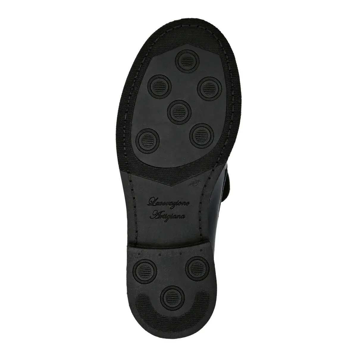 Leder Penny Loafer mit Wappen-Detail