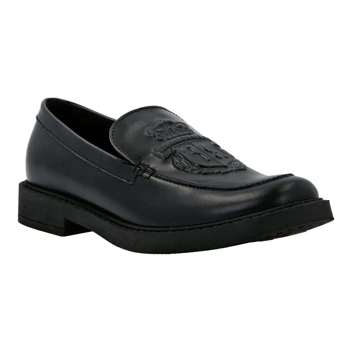 Leder Penny Loafer mit Wappen-Detail