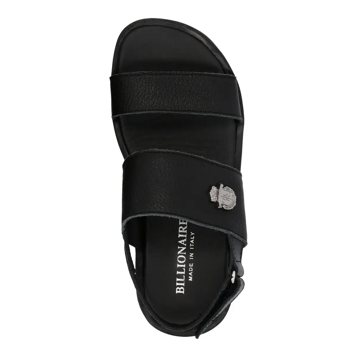 Leder Pantolette mit zwei Riemen