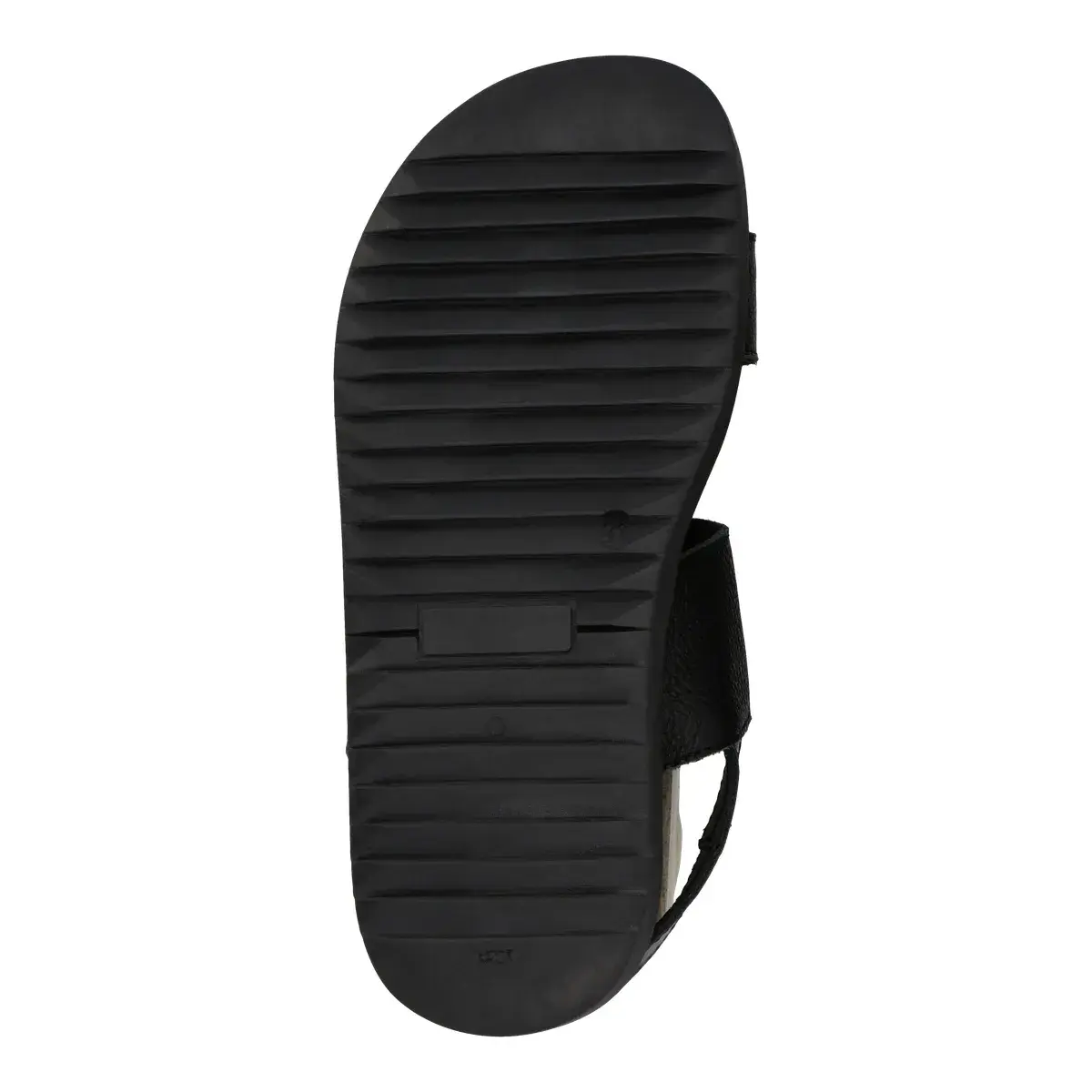 Leder Pantolette mit zwei Riemen