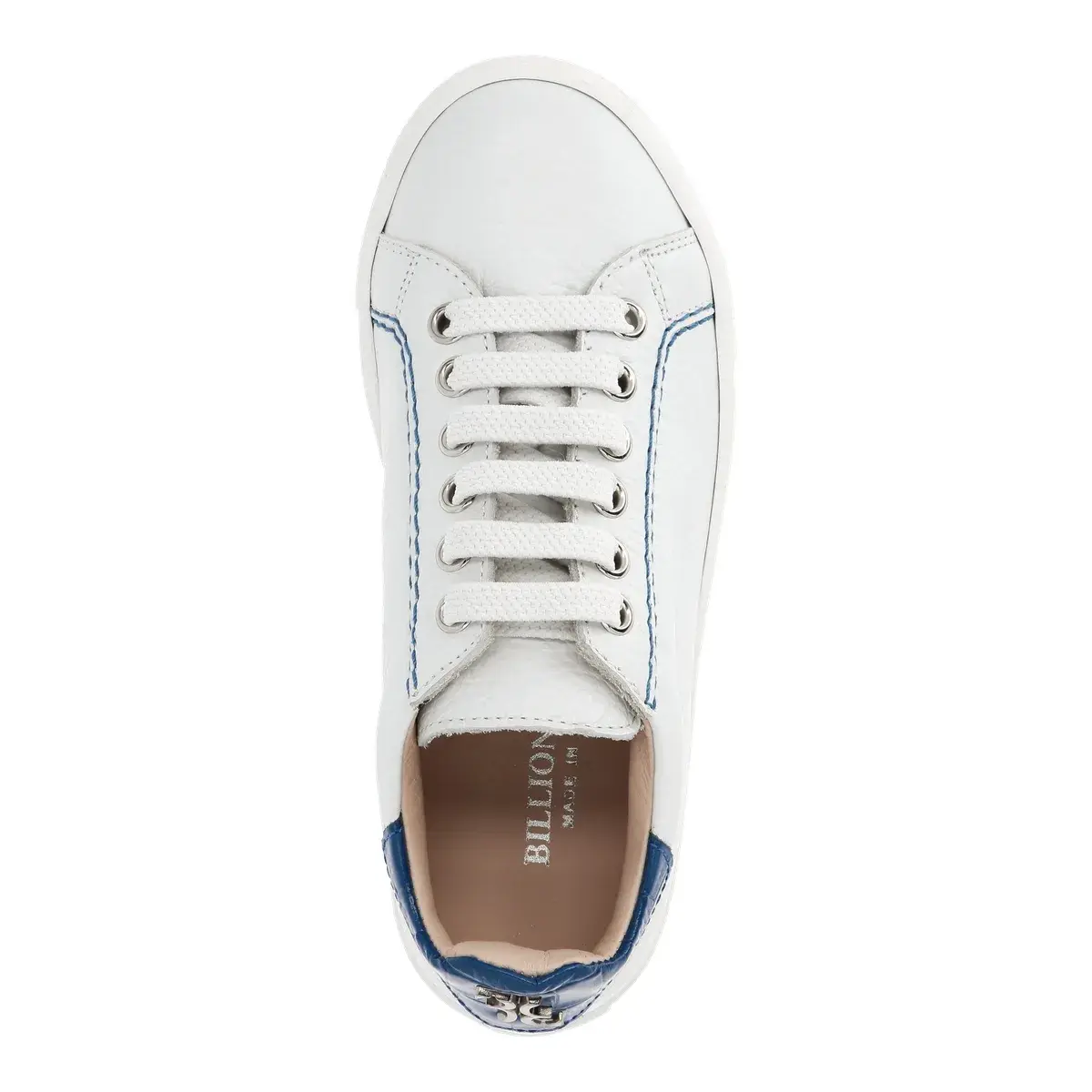 Leder-Sneaker mit niedrigem Schaft und Akzenten