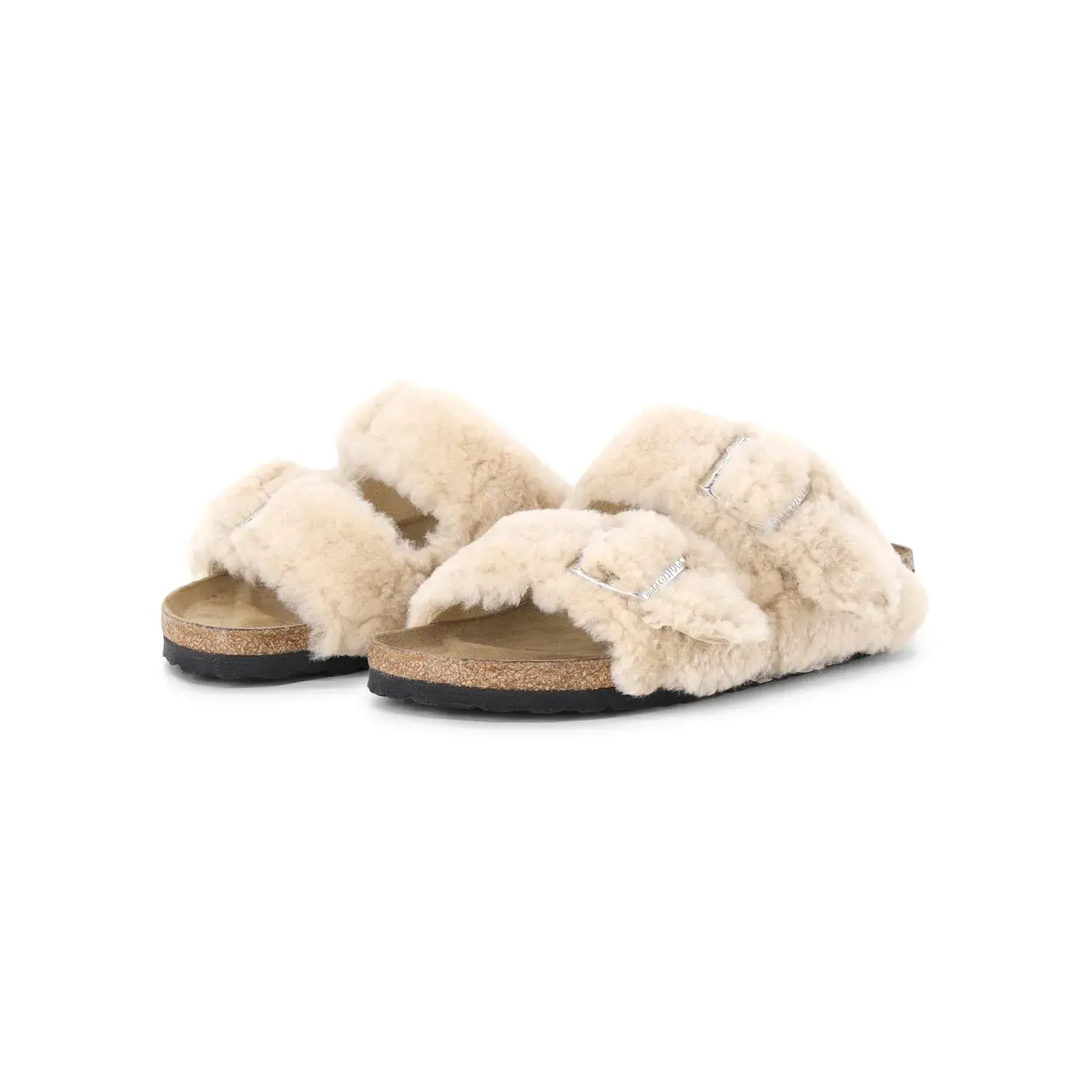 Arizona Shearling Sandalen mit Schnalle