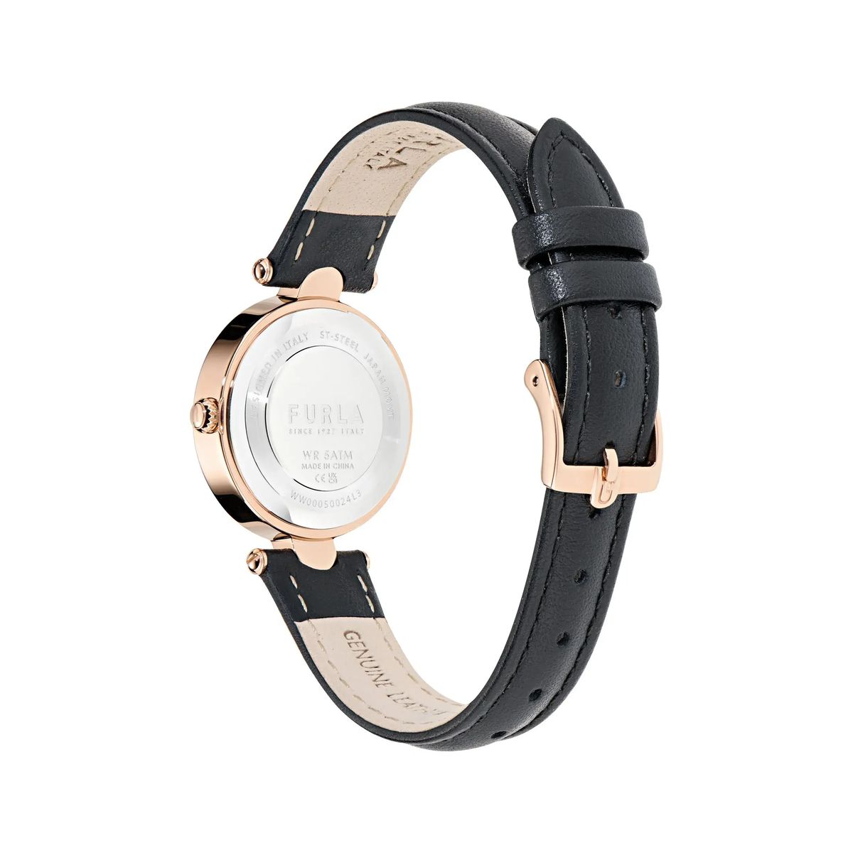 Elegante Minimalistische Uhr mit Lederarmband