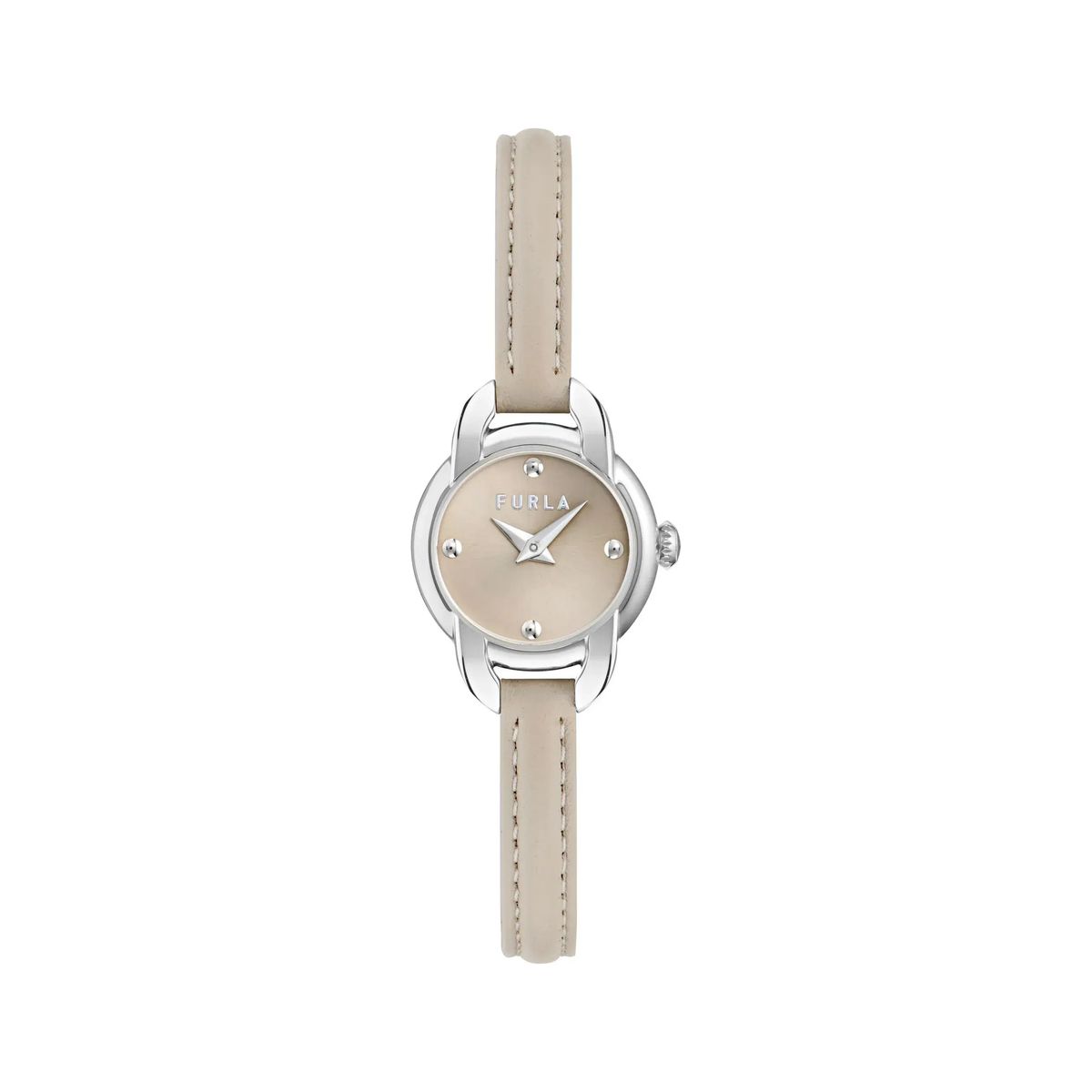 Elegante silberfarbene Damenuhr